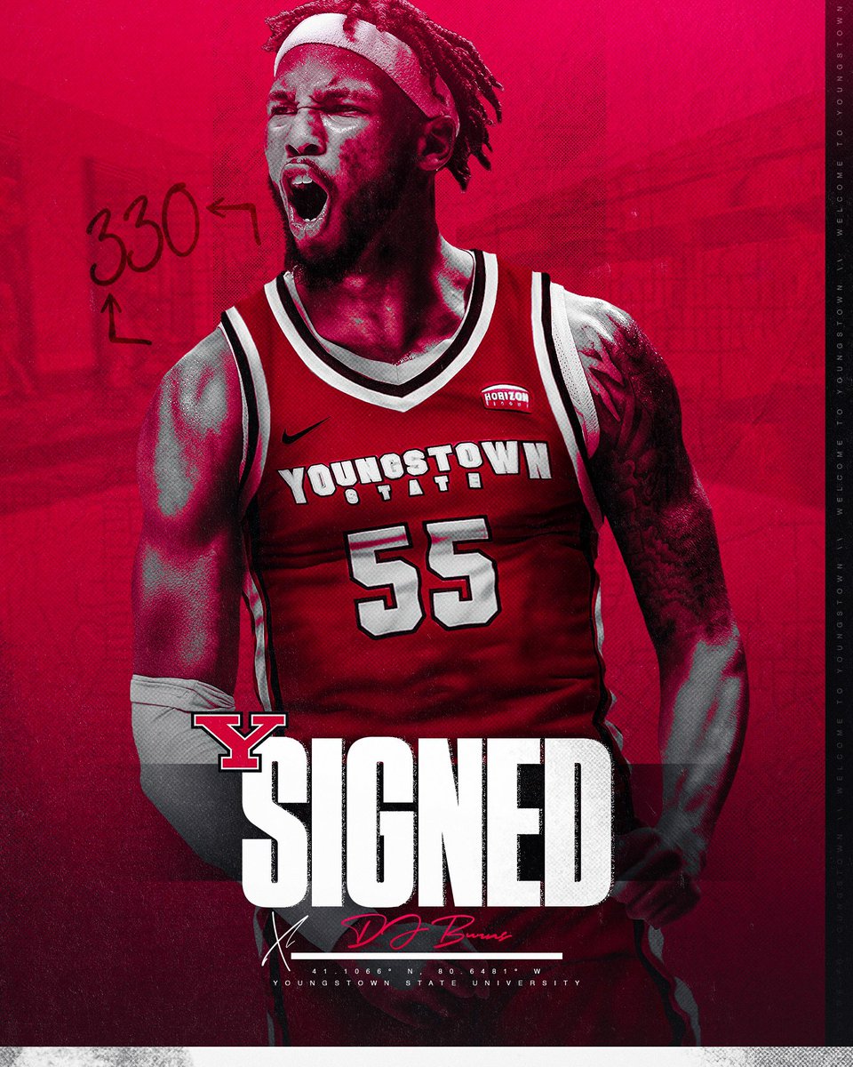 📜🖋️ → 𝗦𝗜𝗚𝗡𝗘𝗗 ✔️

Please join us as we officially welcome 𝗗𝗝 𝗕𝘂𝗿𝗻𝘀 (<a href="/underratedd__/">DJ Burns 55</a>) to the <a href="/youngstownstate/">Youngstown State University</a> family‼
️
🐧 | #GoGuins