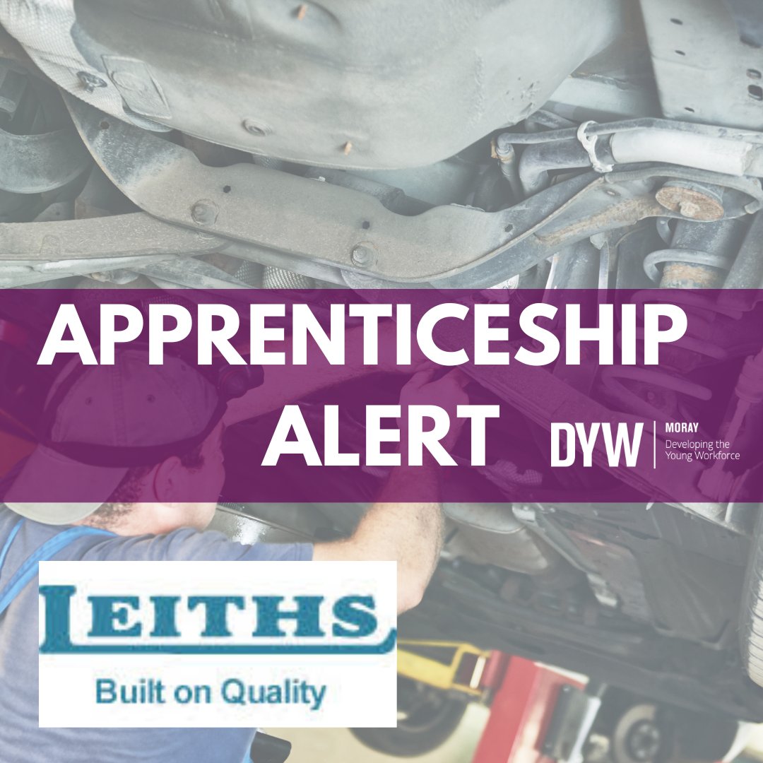 ⭐APPRENTICESHIP ALERT⭐

Leiths (Scotland) Ltd are recruiting an APPRENTICE HGV MECHANIC for their Dufftown base

This is a great opportunity to join a vibrant company with excellent future development prospects

For more info &amp; to apply👉 dywmoray.co.uk/jobs

<a href="/MorayPathways/">Moray Pathways</a>