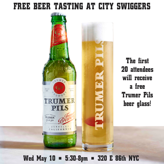 CitySwiggers's tweet photo. Trumer Pils free BEER tasting at City Swiggers
Wed May 10 • 5:30-8pm
Trumer Pils will be sampled
(The first 20 attendees to receive a free Trumer Pils beer glass!)
@cityswiggers #cityswiggers #craftbeer #trumerpils @TrumerPilsUSA https://t.co/pjee9x9ji9