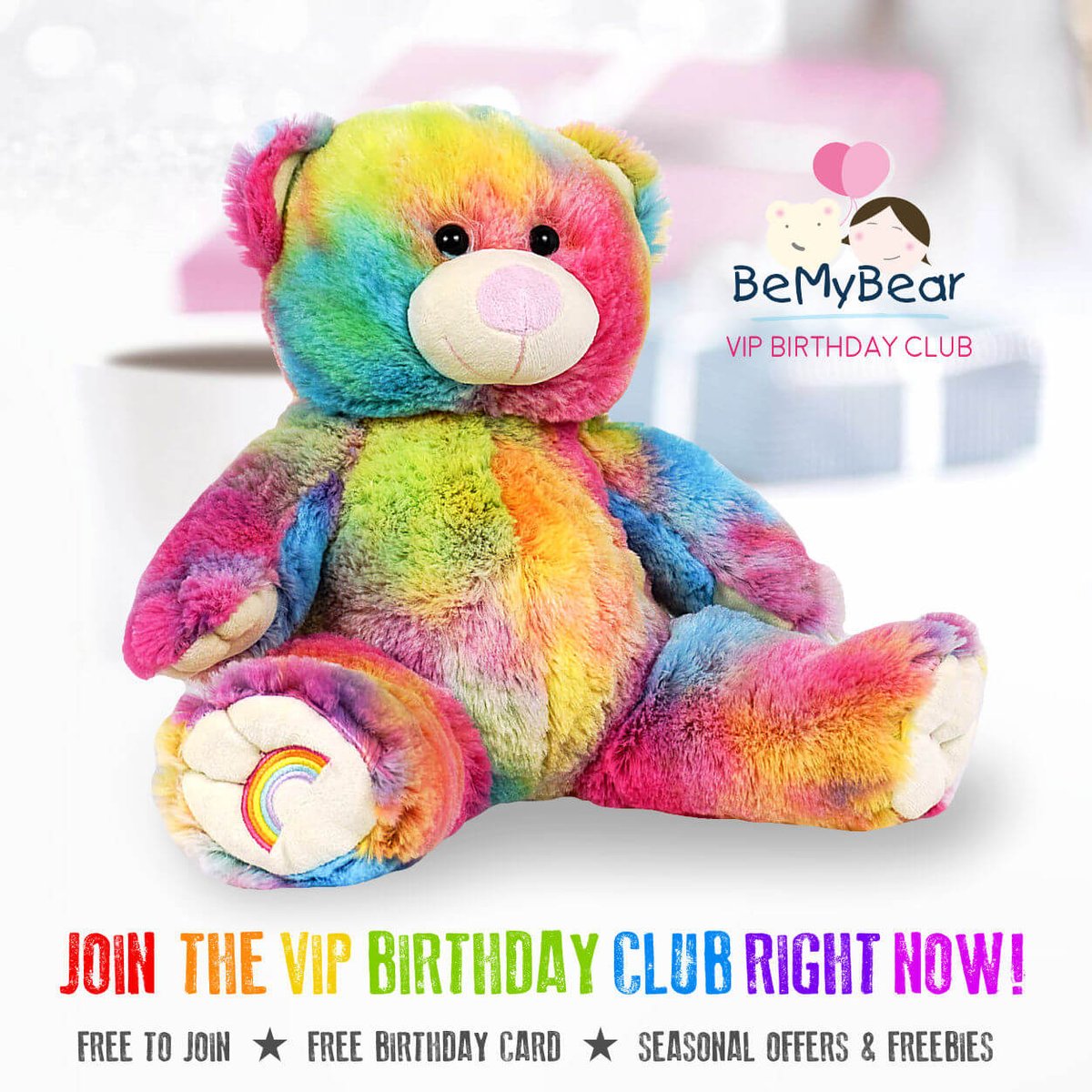 Join the Be My Bear VIP Birthday Club for amazing offers and promotions and even a free birthday card for your little one! eepurl.com/gd9Jov