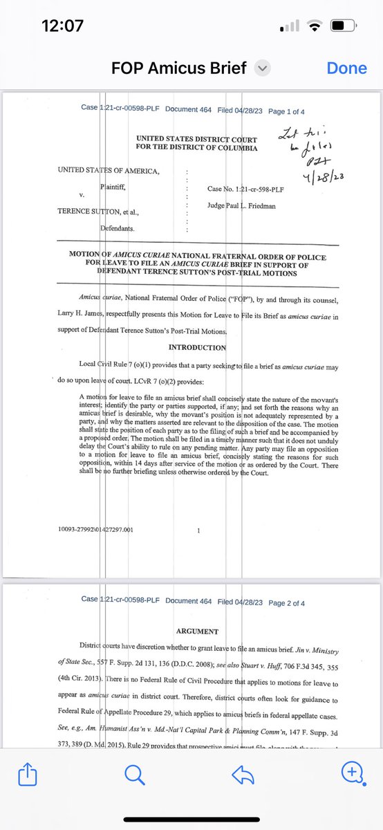 .<a href="/DCPoliceDept/">DC Police Department</a> Cops who murder Karon Hylton had there judgement day. The National Faternal Order of Police has asked Judge Friedman for permission to file a Amicus Brief in favor of the cops. This isn’t fair for Karon &amp; DC constituents for them to intercede. #Justice4KaronHylton
