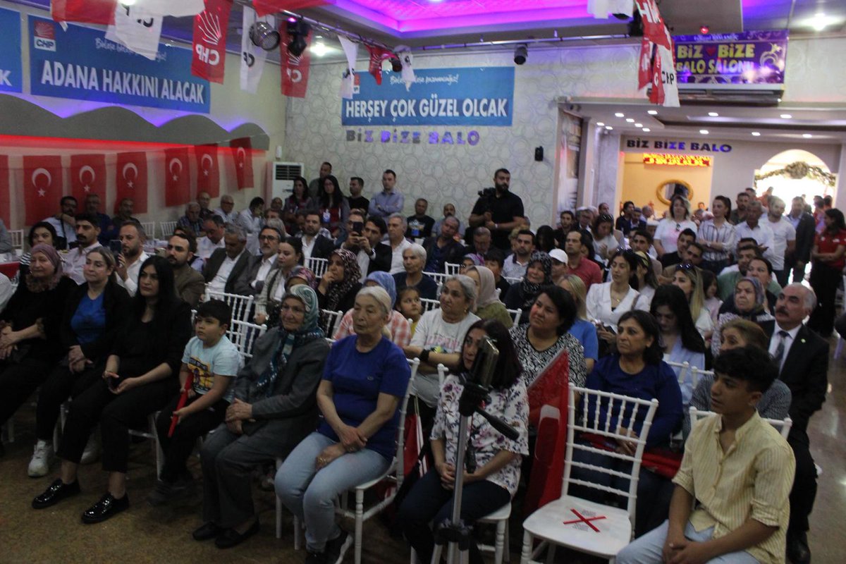adanayadeva's tweet photo. CHP Milletvekili Adayımız ve Kurucu İl Başkanımız Sadullah Kısacık'la beraber, Adana Büyükşehir Belediye Başkanımız Zeydan Karalar'ın da katılımıyla Akıncılar Millet Buluşması'nda yerimizi aldık.

#ÇalışanTürkiyeninSesi https://t.co/FyLKWxHTVy