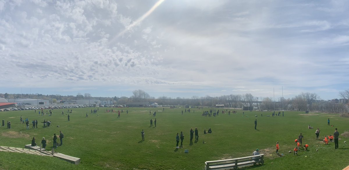 🎶It’s the most wonderful time of the year🎶 - Perfect weather for the first day of Flag Rugby for the Spring. Huge turnout and lots of laughs! #loyal