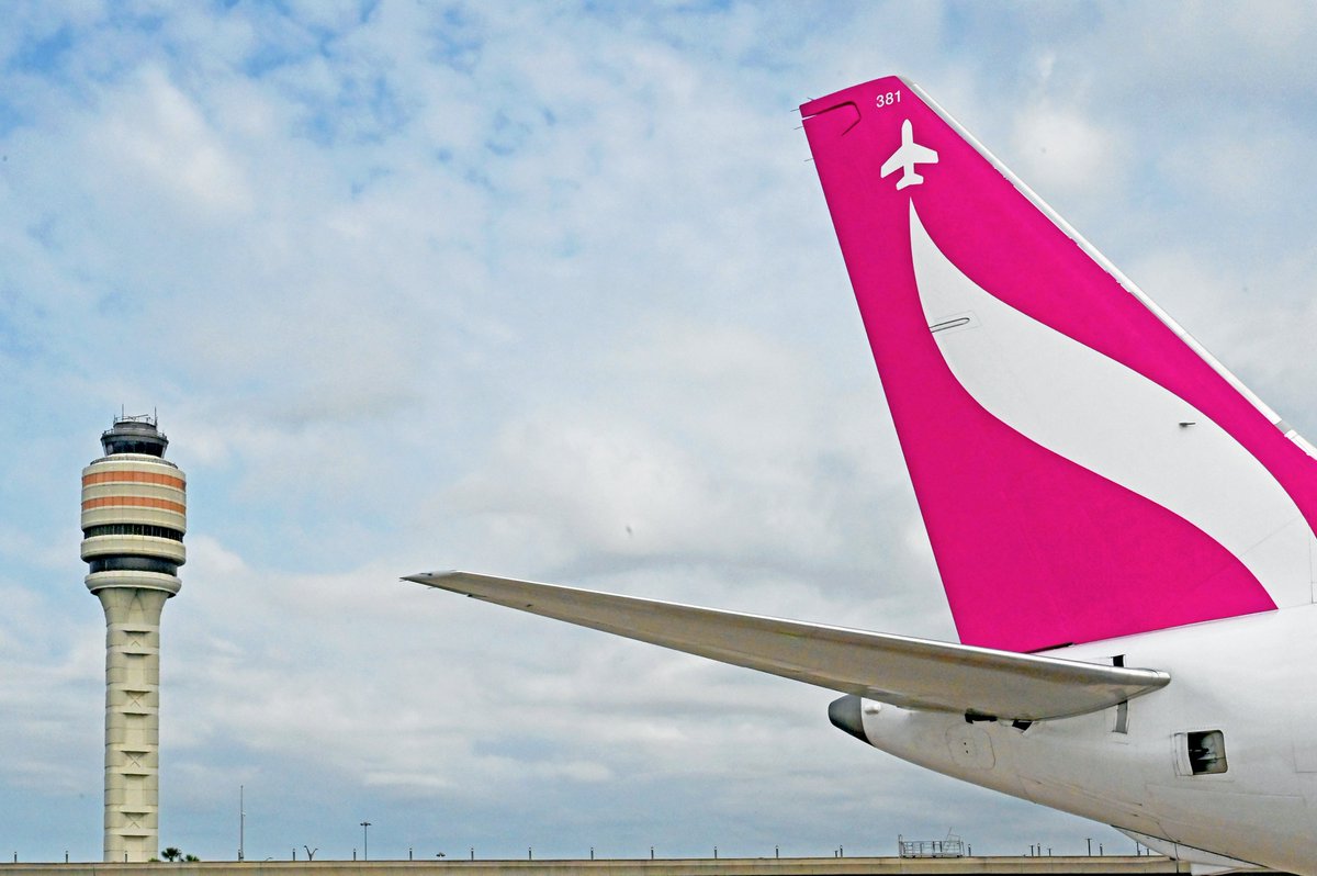 Exciting news - and we've got the Swoop! 🥳 Wishing a warm welcome to our friends <a href="/FlySwoop/">FlySwoop</a>! Today, they returned to our airport with nonstop, 2x/week service to Hamilton, Ontario! 🇨🇦  We're looking forward to more amazing adventures together!  
✈️flyswoop.com