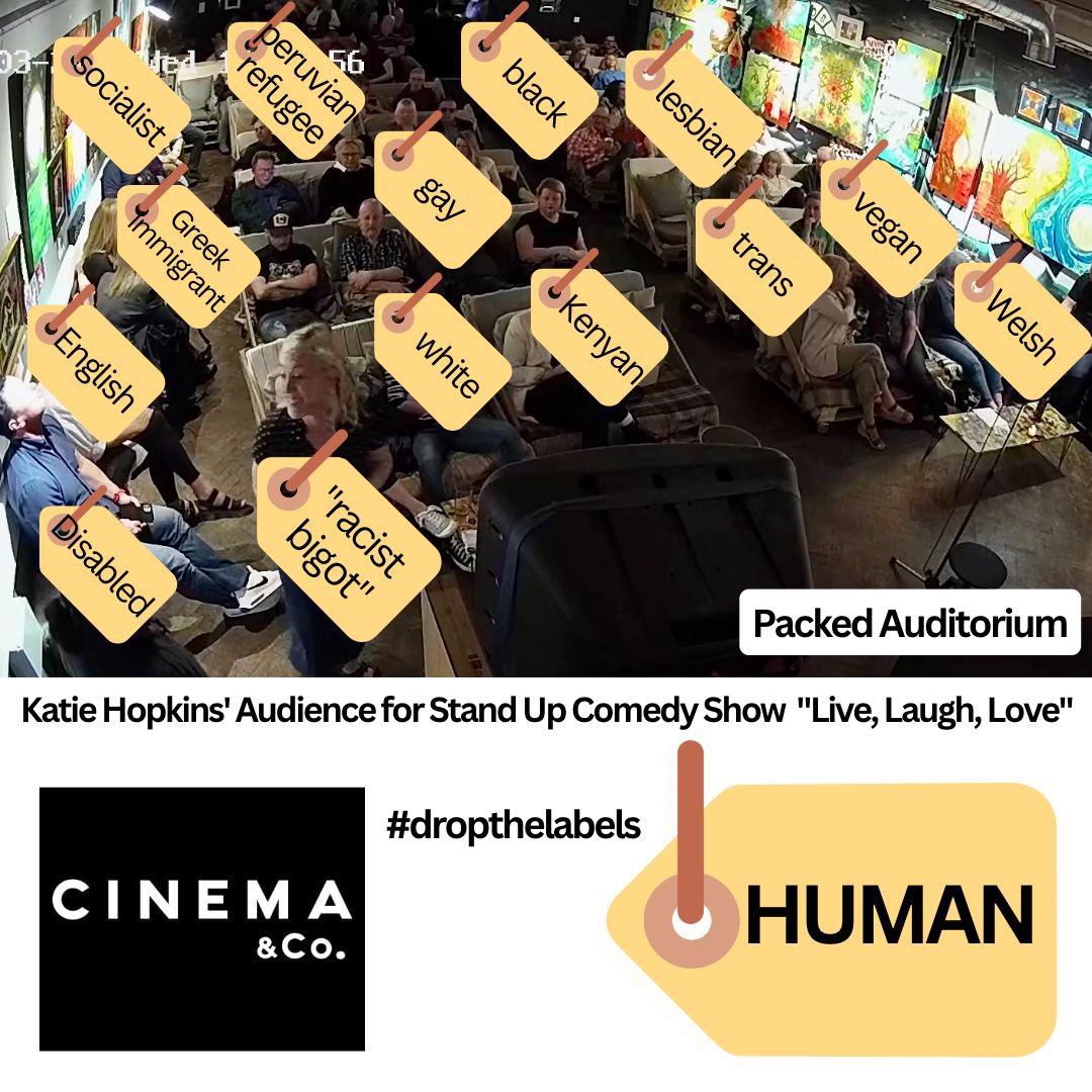 cinemacoswansea's tweet photo. Racism is just a political tool to keep us fighting amongst ourselves. It’s working. #dropthelabels https://t.co/4IvlpoDNPi