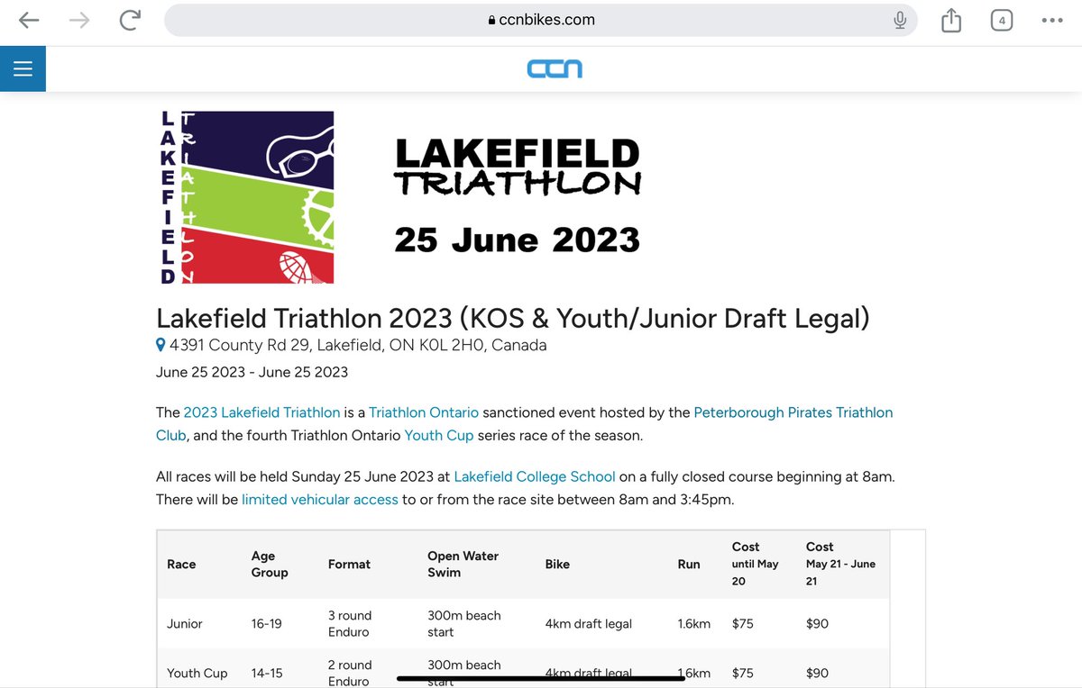 PtboPiratesTri's tweet image. Registration is open! Head over to @CCNbikes and sign up today! #swimbikerun #trafficfree #youthtriathlon