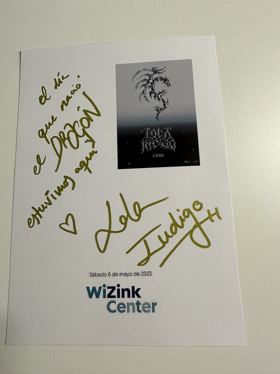 MovistarArenaEs's tweet photo. 🐉 "El Dragón” nace hoy en el #WiZinkCenter… Y tenemos MUCHAS ganas de ver el show. ¡Gracias @lolaindigomusic! Esto arranca en nada… 🔥🔥 https://t.co/PnTFvlHe46