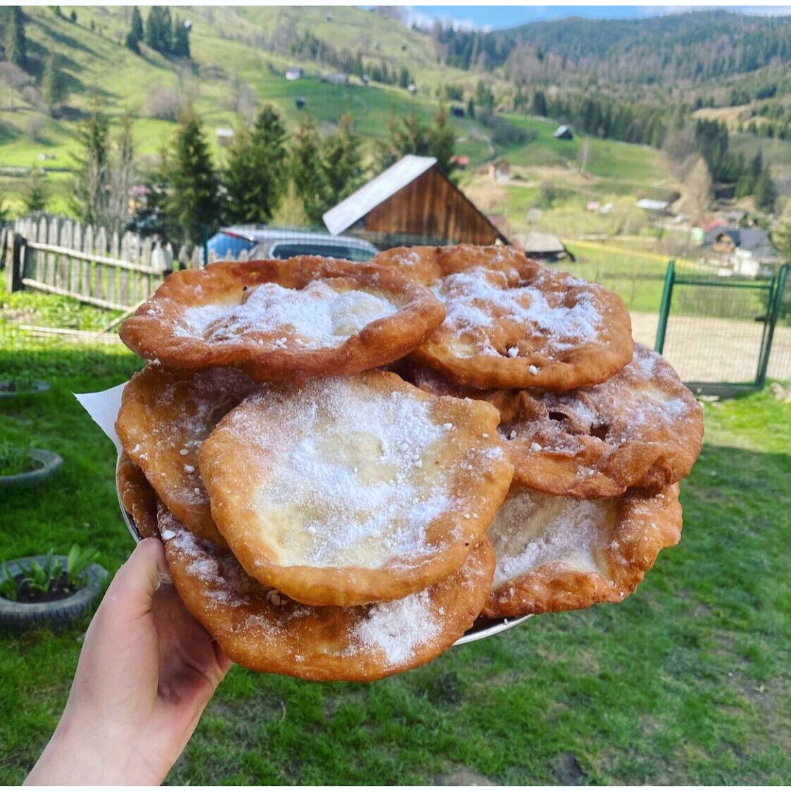 Scovergi doughnuts in Bucovina, Romania.