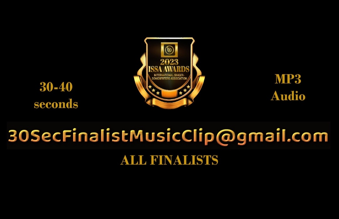 All Finalists please send us your 30 to 40 second MP3 music clips for your winning walk up to the stage by June 1st to: 30secFinalistMusicClip@gmail.com! Thanks!