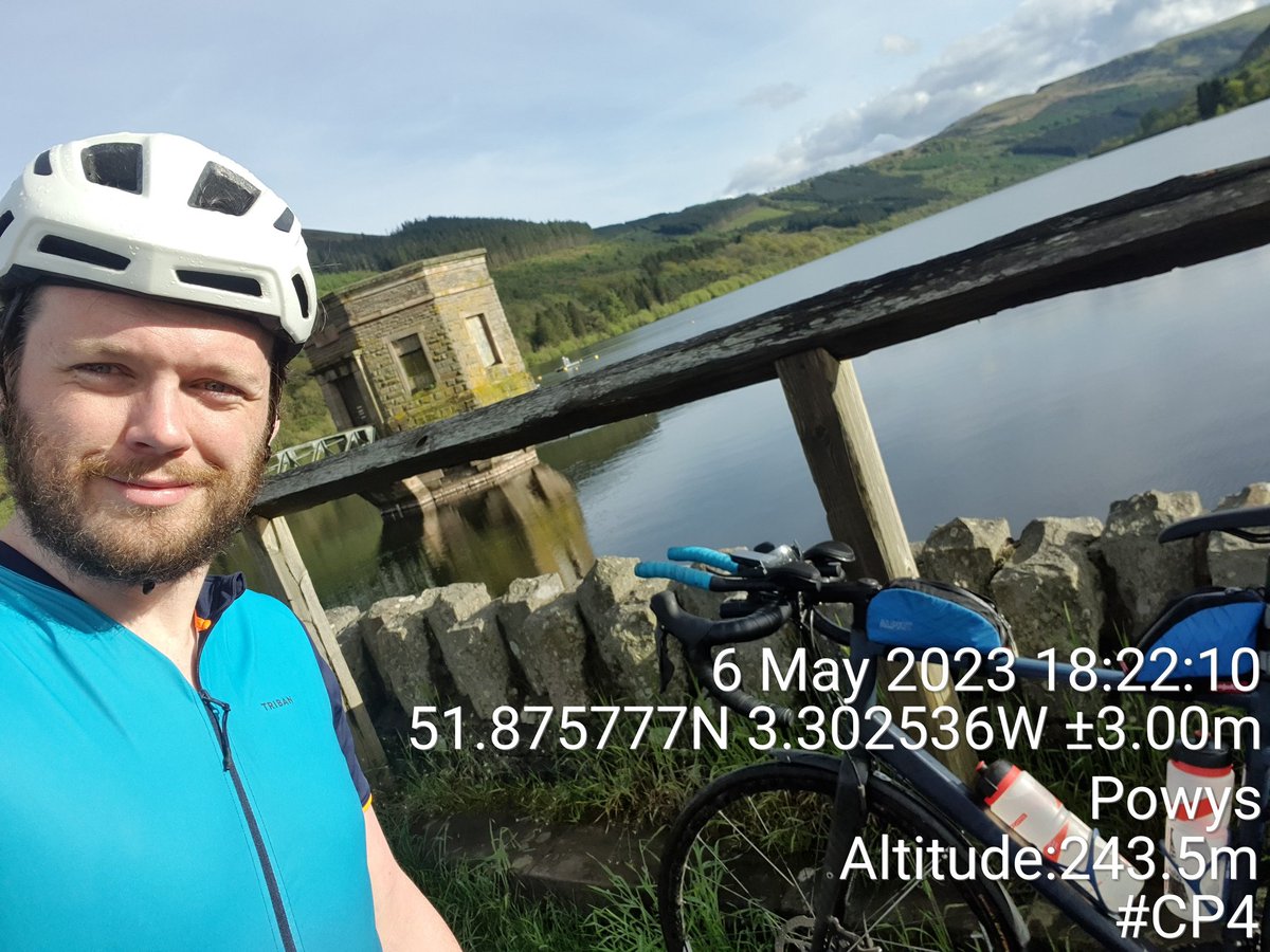SlowBivvyer's tweet photo. Checkpoint 4. One hill left then downhill all the way to Cardiff. @theracingcoll #TransWales23 https://t.co/KmmnV6tLWf