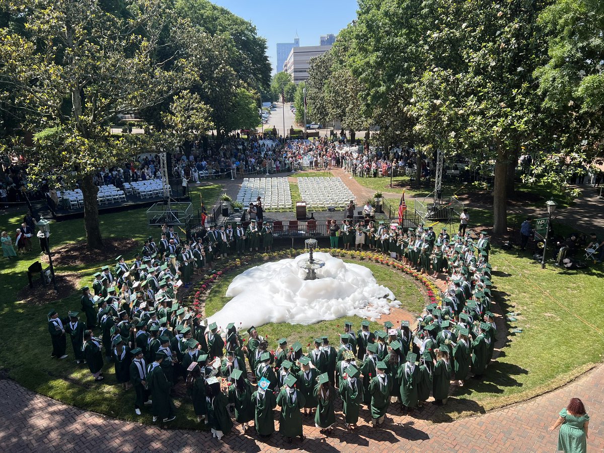 Congratulations to the 2023 Graduates of <a href="/WPeaceU/">William Peace Univ.</a>!! 💚🐴 Thanks to <a href="/DonThompson_Jr/">Donald Thompson</a> for sharing a truly inspirational commencement address with this class! Hats off to the faculty, staff &amp; administration for educating, guiding &amp; supporting the #WPU #Classof2023! #WPUTrustee