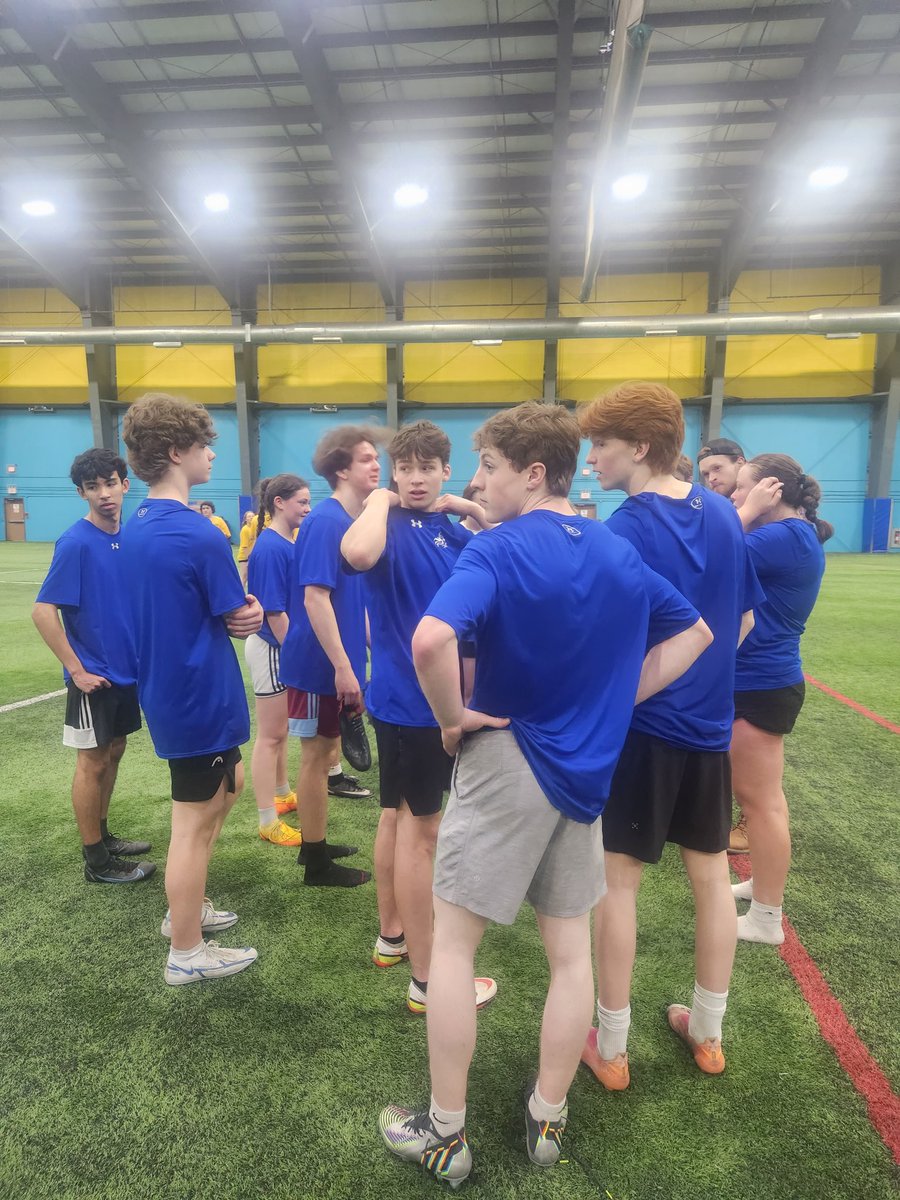 NL_ULTIMATE's tweet photo. It was a great Day One of the 2023 #ultimatenl Sr. High Ultimate Provincials Tournament at the @TechniplexNL! Lots of team strategy sessions, great layouts and throws by players, and spirited crowds on the sidelines. https://t.co/vThQ8kCA5q