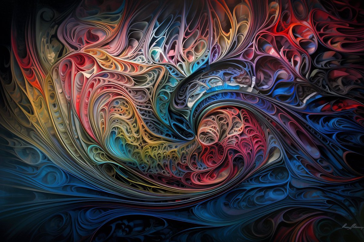 icreatelife's tweet image. You can use formulas in the prompts. Image generators can’t visualise those accurately, they can’t do maths. But it can produce interesting results. 

Share with me your maths inspired art. 

Prompt: A highly detailed airbrush painting, using a parametric equation to create…