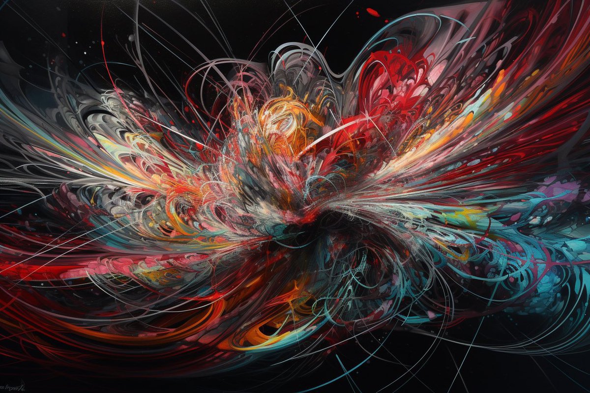 icreatelife's tweet image. You can use formulas in the prompts. Image generators can’t visualise those accurately, they can’t do maths. But it can produce interesting results. 

Share with me your maths inspired art. 

Prompt: A highly detailed airbrush painting, using a parametric equation to create…