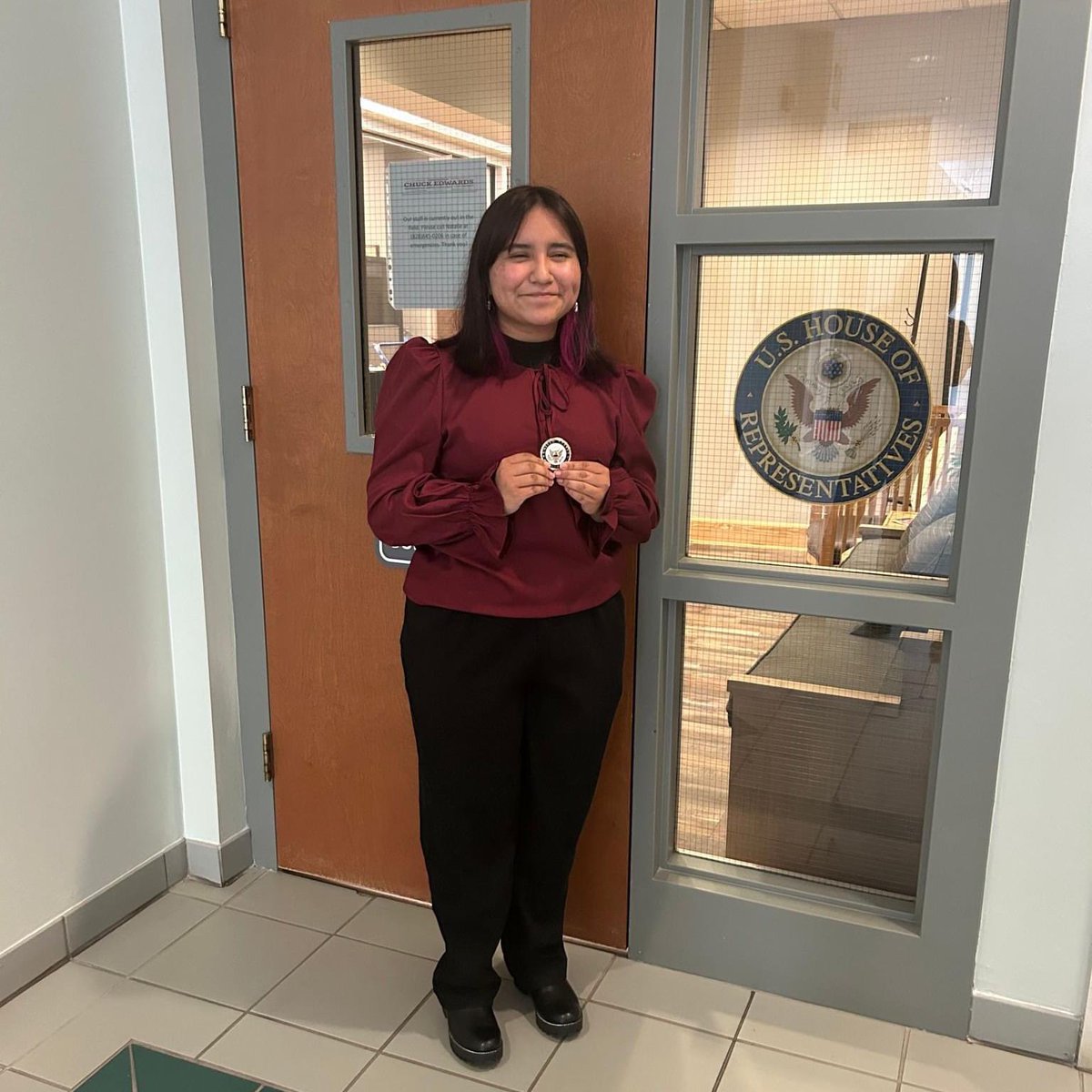 HCPSNC's tweet photo. Wow! We love to see our students shine!

Briana Sosa Trejo, a student at @HC_EarlyCollege, won the 2023 Congressional Art Competition for North Carolina’s 11th district. The artwork will be displayed for one year in the U.S. Capitol. https://t.co/JdqOwdOoLD