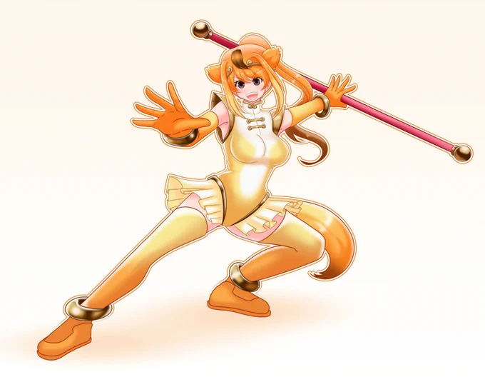 Golden Snub-Nosed Monkey is here to kick some ass! #けものフレンズ #kemonofriends