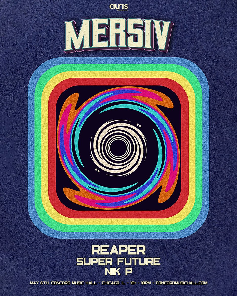 ConcordHall's tweet photo. ❤️‍🔥TONIGHT❤️‍🔥
Join us for @mersivsound w/ @reapernoises, @SuperFutureDJ, + @nikpbeats ‼️ It’s going to be a great night, Chicago! 

Very few tickets remain 👇
🎟️ https://t.co/yVYXn2EyEU https://t.co/qAlxAy2AF3
