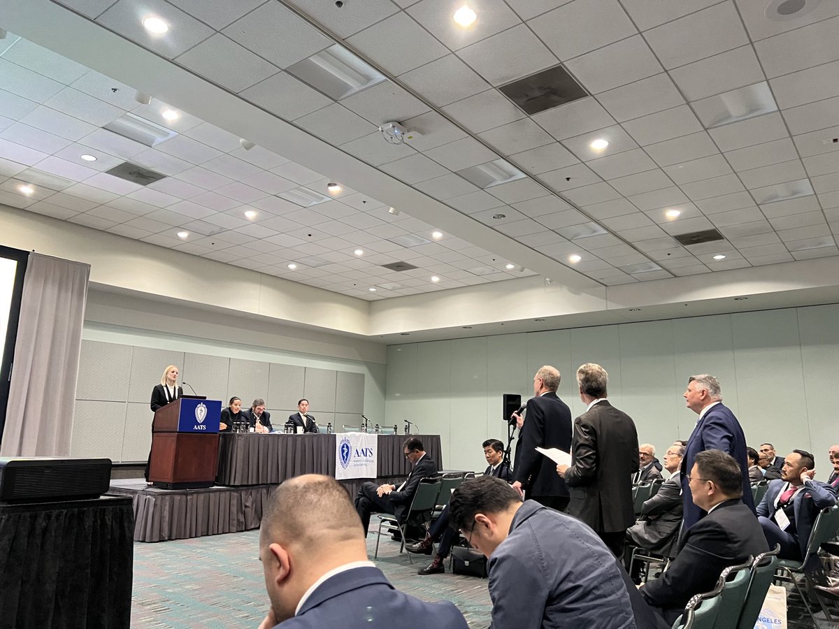Serguei Melnitchouk (@melnitchouks) on Twitter photo Very nice job by <a href="/SarahNisivaco/">Sarah Nisivaco</a> at AATS. Very poised presentation generating lively discussion and engagement of the big dogs. Very nice job by <a href="/SarahNisivaco/">Sarah Nisivaco</a> at AATS. Very poised presentation generating lively discussion and engagement of the big dogs.