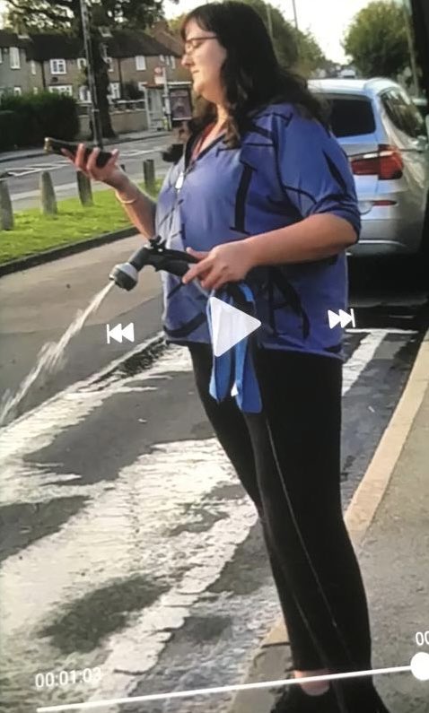 _minty14's tweet photo. What a sicko at her big age she wants to be attacking a 21 year old  in the middle of the night for no reason by spraying chemicals on her face. Attacking her and the dog aswell. 
The police isn’t doing anything 
This is her face report https://t.co/YRQTkNPDTS