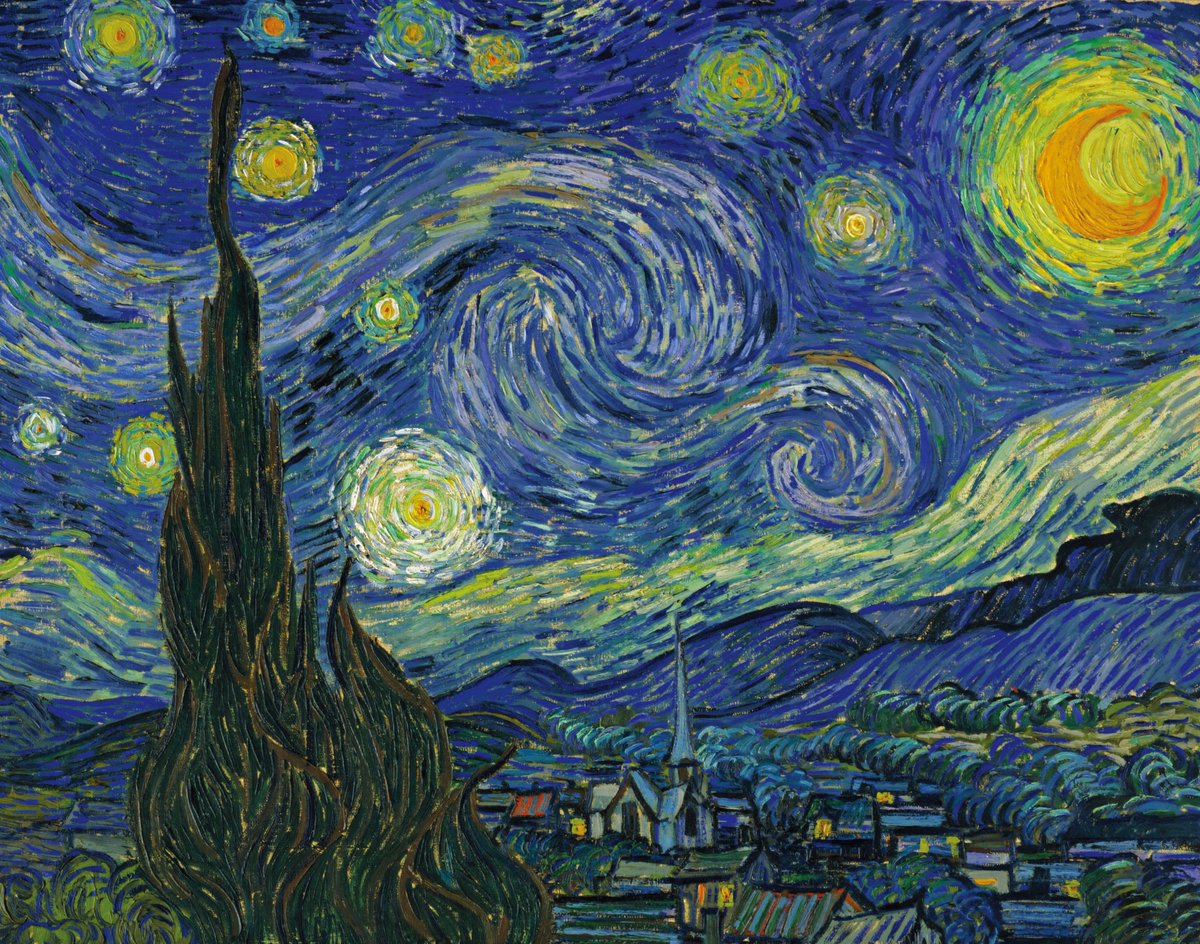 "But when shall I paint my "Starry Sky", that picture which preoccupies me continuously? . . . one must attack them nonetheless, however incompetent one may feel before the unspeakable perfection, the glorious splendors of nature."  #VincentVanGogh, 1888"