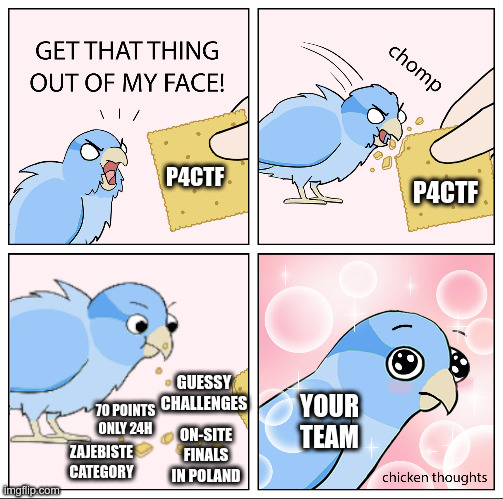 Are you ready for a #cybersecurity challenge? Join the #p4ctf teaser contest on May 13th! The finals will take place at the Cybersec Forum in Katowice on June 21st. Top 10 eligible teams get travel and accomodation
Register at ctf.p4.team more: cybersecforum.eu/cybersec-forum…