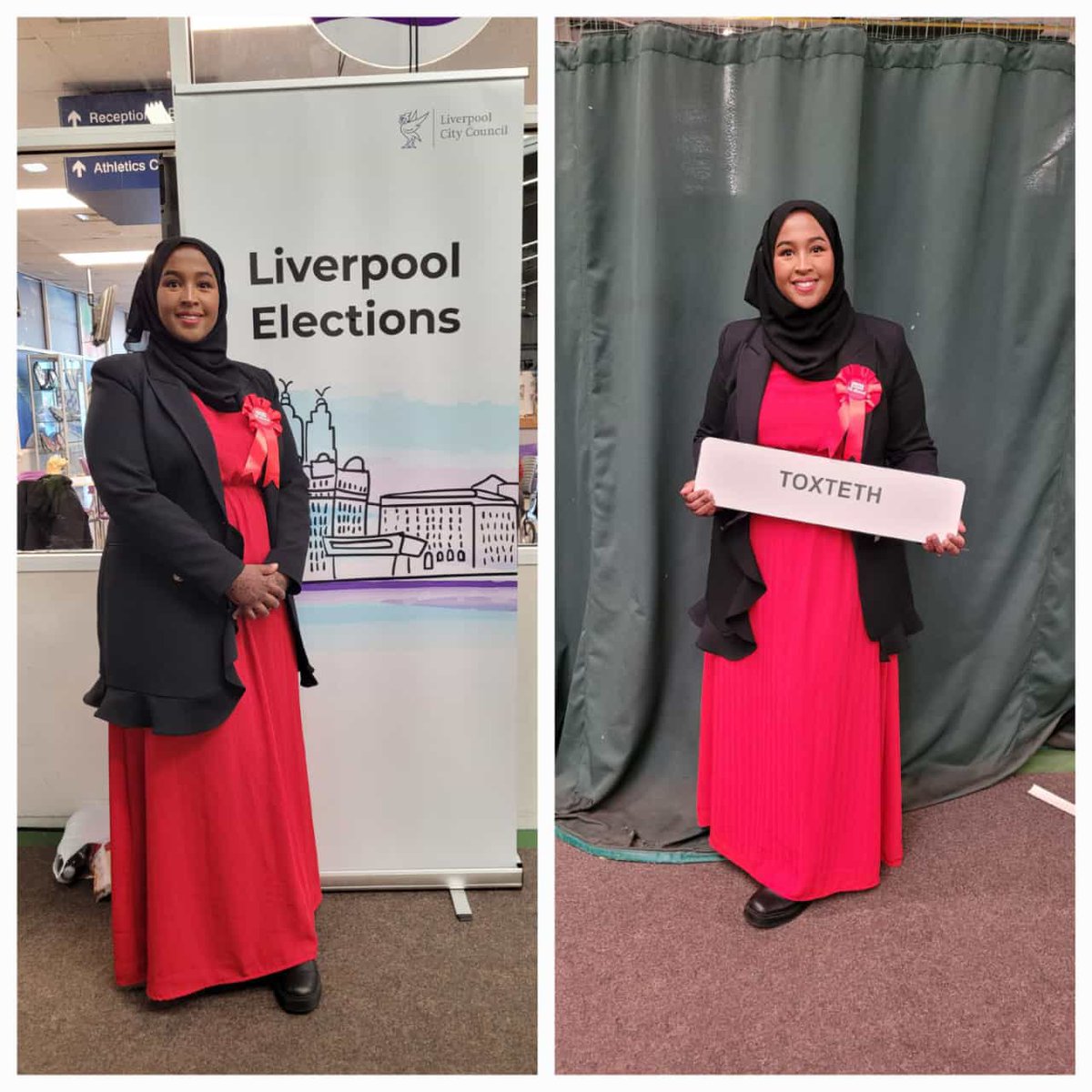 I am deeply grateful to all who voted for me, making me the first Somali, Muslim Female Councillor in Liverpool. Your support has paved the way for a more inclusive future.I promise to advocate for our community in Toxteth.Together,let's build a Liverpool that works for everyone!