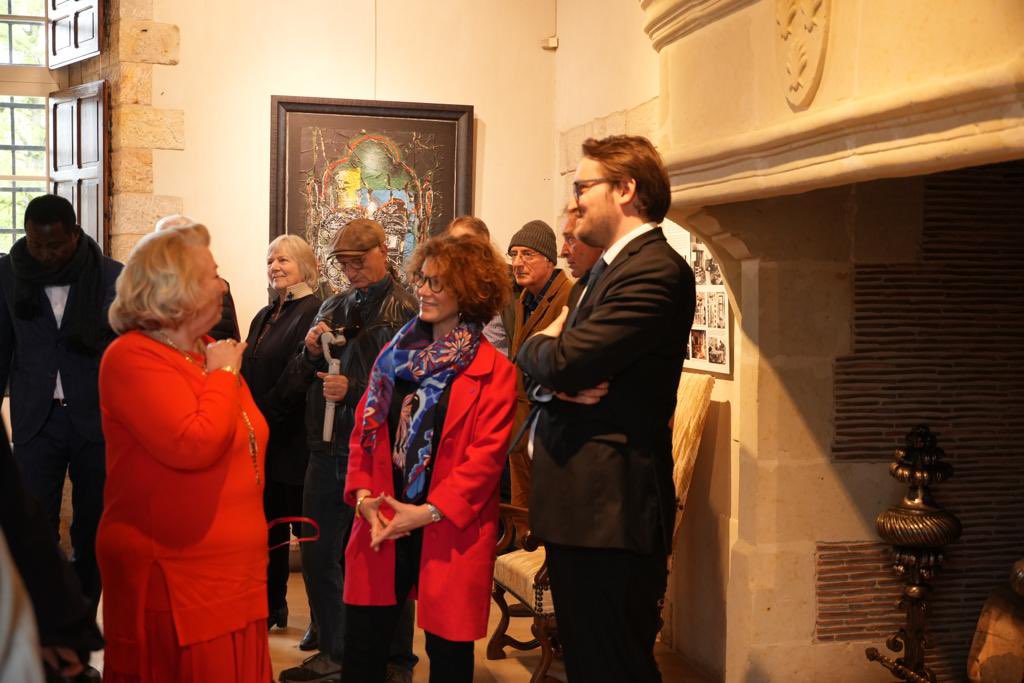 EureenNormandie's tweet photo. La 54e saison culturelle au #château de Vascoeuil est ouverte ! 🏰 Notre président @AlexRassaert inaugure l’#exposition dédiée au peintre Ladislas Kijno, visible jusqu’au 22 octobre avec une cinquantaine de toiles à découvrir. Le Département soutient à hauteur de 10K €. 🖼 https://t.co/uCQ0aS2Nmv