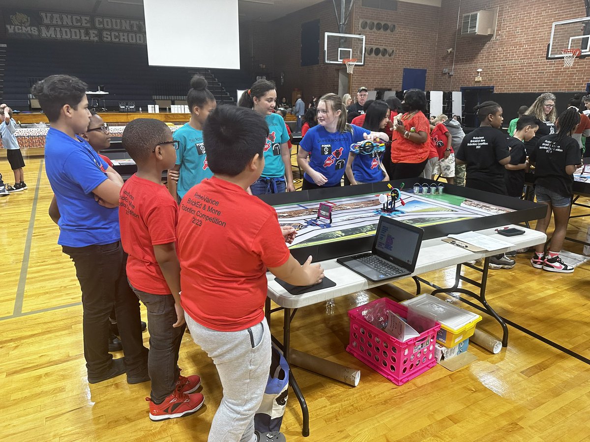 The #RoboVance competition is amazing! All our students are doing a great job. We love all the teamwork and collaboration. Come on out and support your school!