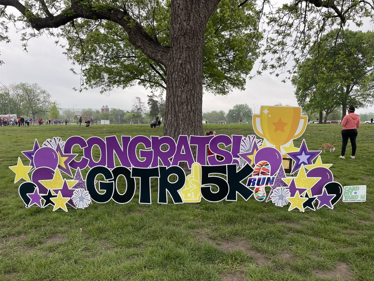 Ran my 1st @gotrkc 5K ten years ago (May 2013). Today, I answered Qs for families as they arrived for the 5K, many for the first-time. So much ❤️ for this organization! Congrats to all participants! #GOTRKC