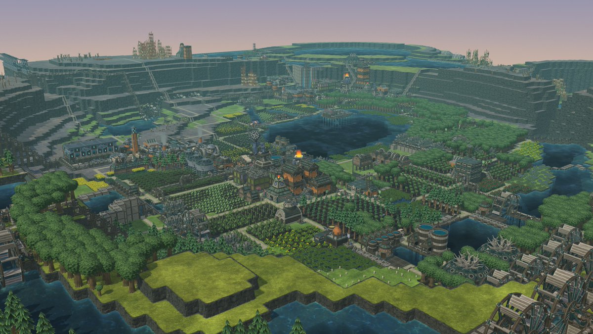 Taking some time away from writing worlds into playing in them instead. My current #timberborn civilization is slowly expanding. Finally got my brain to understand IronTeeth balances.