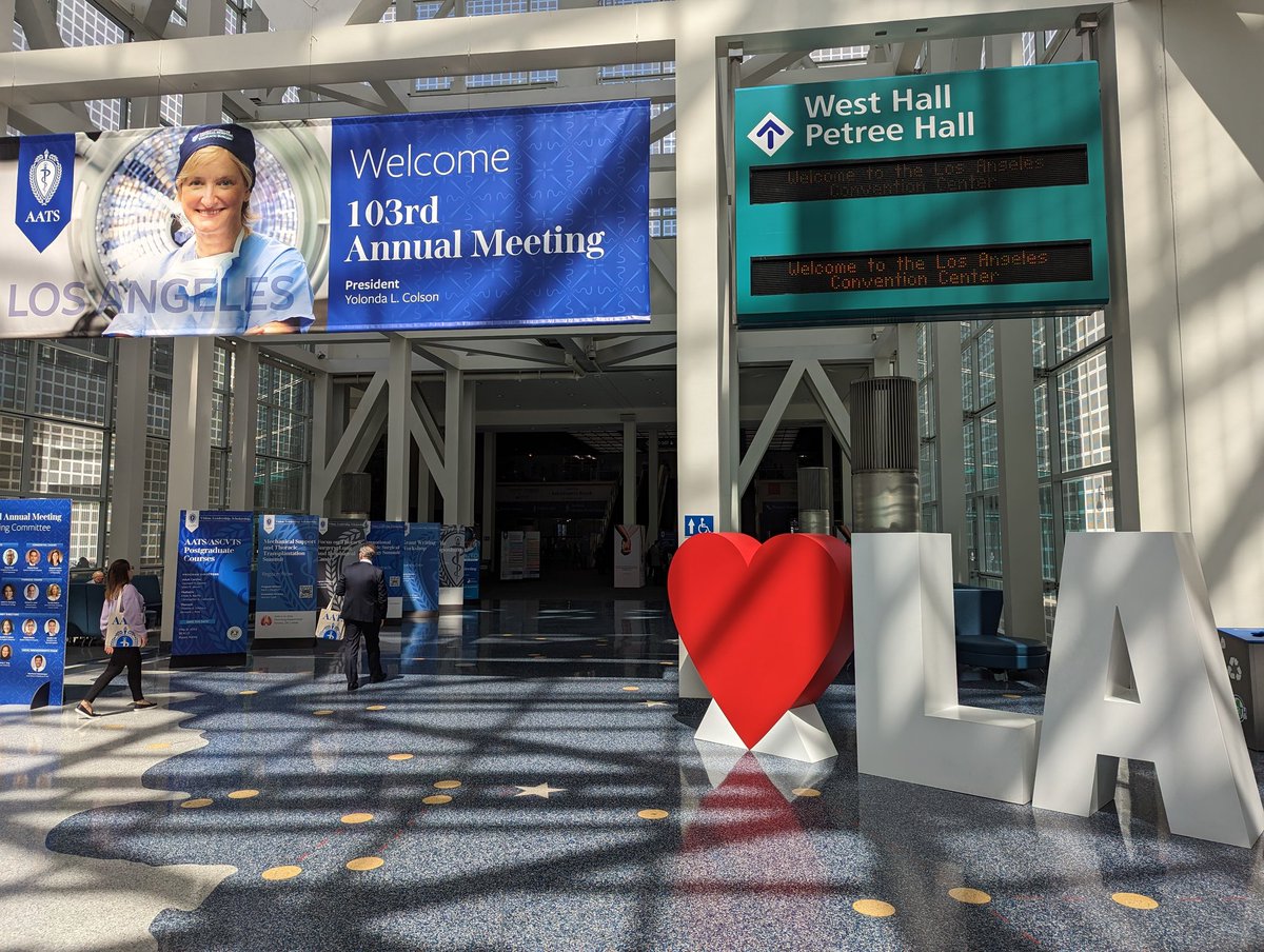 Getting ready for the opening of the #AATS2023 #AATS #LosAngeles #cardiac #thoracic #xenosys