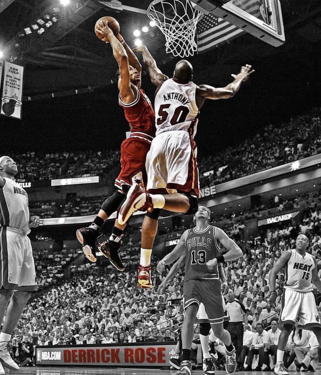 Prime #Bulls D Rose is the most athletic PG in #NBA history 💯