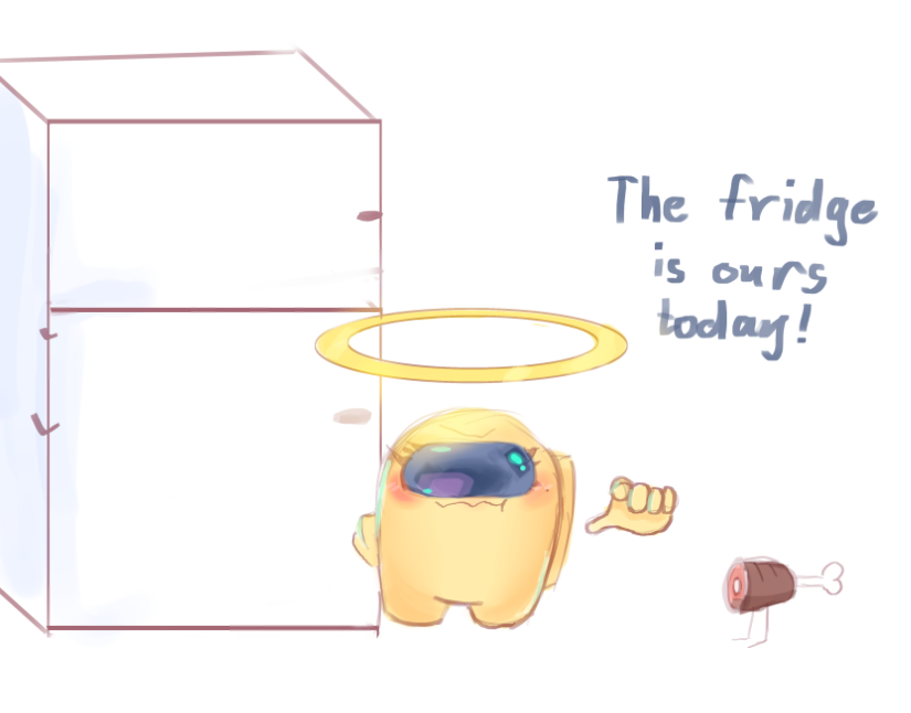 SlippersSleepy's tweet photo. happy no diet day my dudes
#amongus #amongusfanart #drawing #amongusoc https://t.co/mf0nn9CXQX