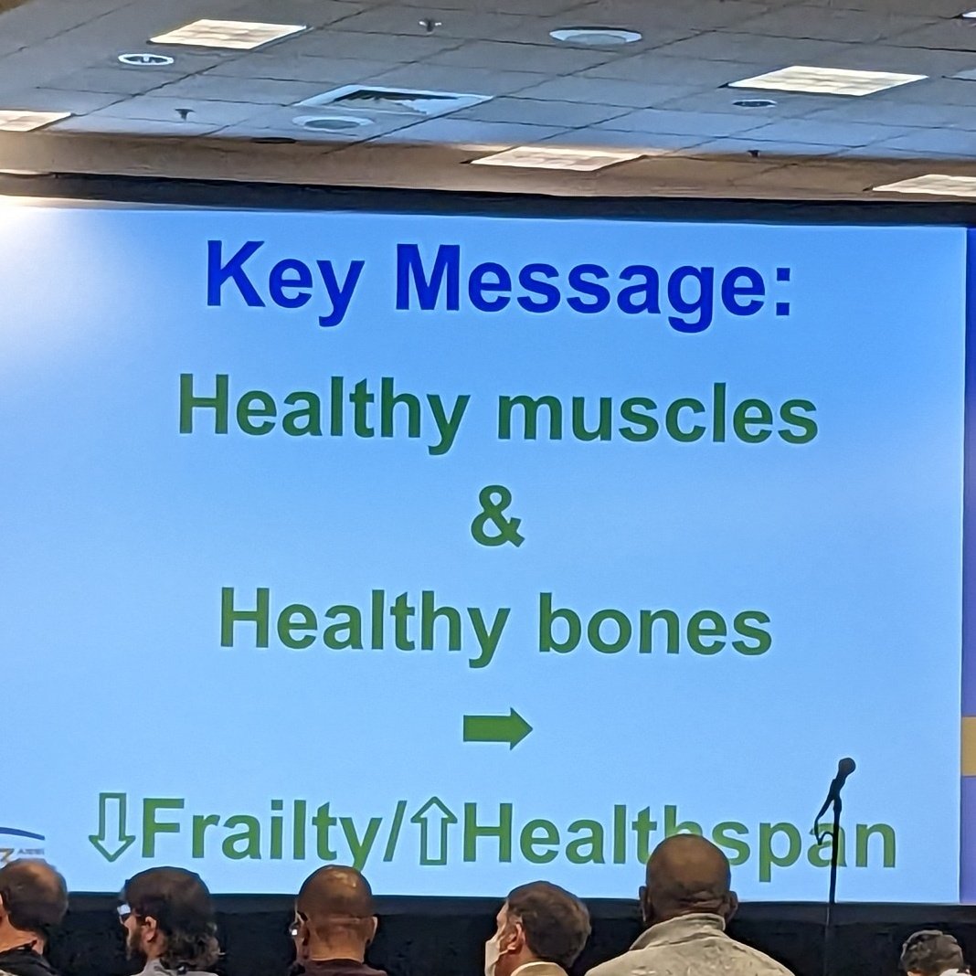 Deborah Huang MD MPH (@debhuang_md) on Twitter photo Healthy muscles & healthy bones --> decreased #frailty and increased healthspan <a href="/troenb/">Bruce R. Troen, M.D.</a> #AGS23 #geriatrics #healthyaging Healthy muscles & healthy bones --> decreased #frailty and increased healthspan <a href="/troenb/">Bruce R. Troen, M.D.</a> #AGS23 #geriatrics #healthyaging