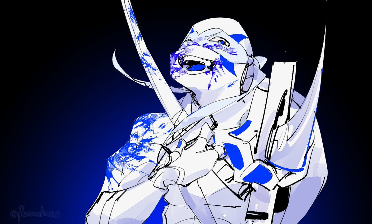 蓝色光

#rottmnt #rottmntleo