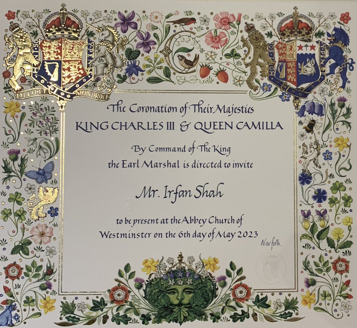 IrfanShah100's tweet photo. Very humbled to have been invited &amp; attended the #Coronation today. I received my BEM award @TowerOfLondon but never shared the photo. Many more deserving ppl but thankful to amazing colleagues @Frenford_Clubs working with YP &amp; those supporting Frenford &amp; @Redbridge_MA Foodbank https://t.co/8VhY2cgMke