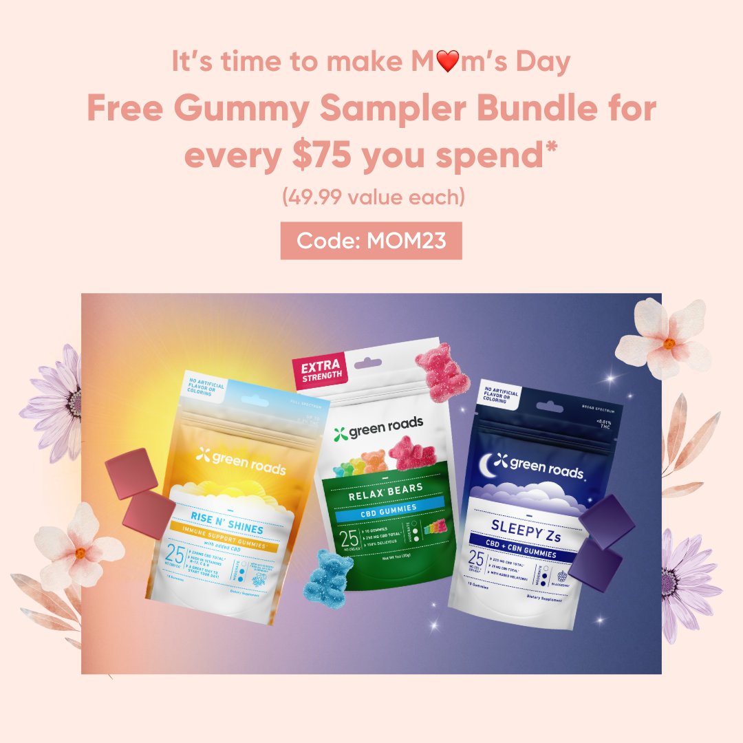 Make sure mom's day is more relaxing from beginning to end (even if it's you 😉). 

Mother's Day sale starts NOW! Shop: greenroads.com