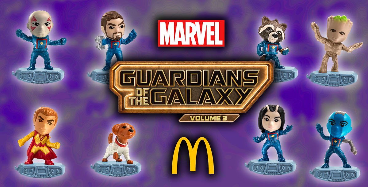Andy_Petersen's tweet photo. Anyone else think it’s weird that McDonalds markets PG-13 movies to the Happy Meal age bracket? @mcdonalds and @marvel, is my 6-year old daughter your target demographic for @Guardians? 
#happymeal https://t.co/qSHhvL0Ojx
