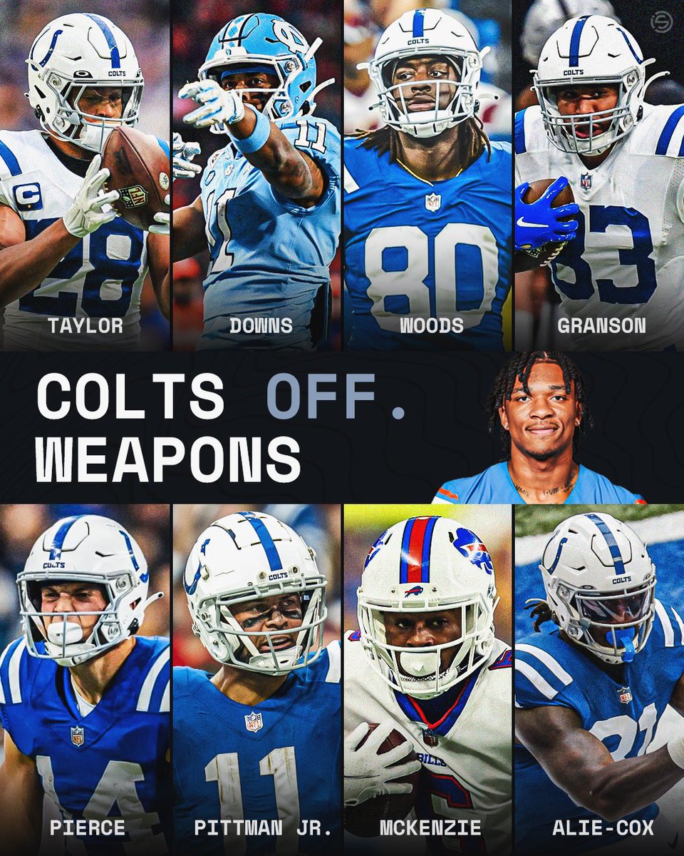 IndySportsOne's tweet image. An early look at some of the Colts' offensive weapons. 🐎 #ForTheShoe