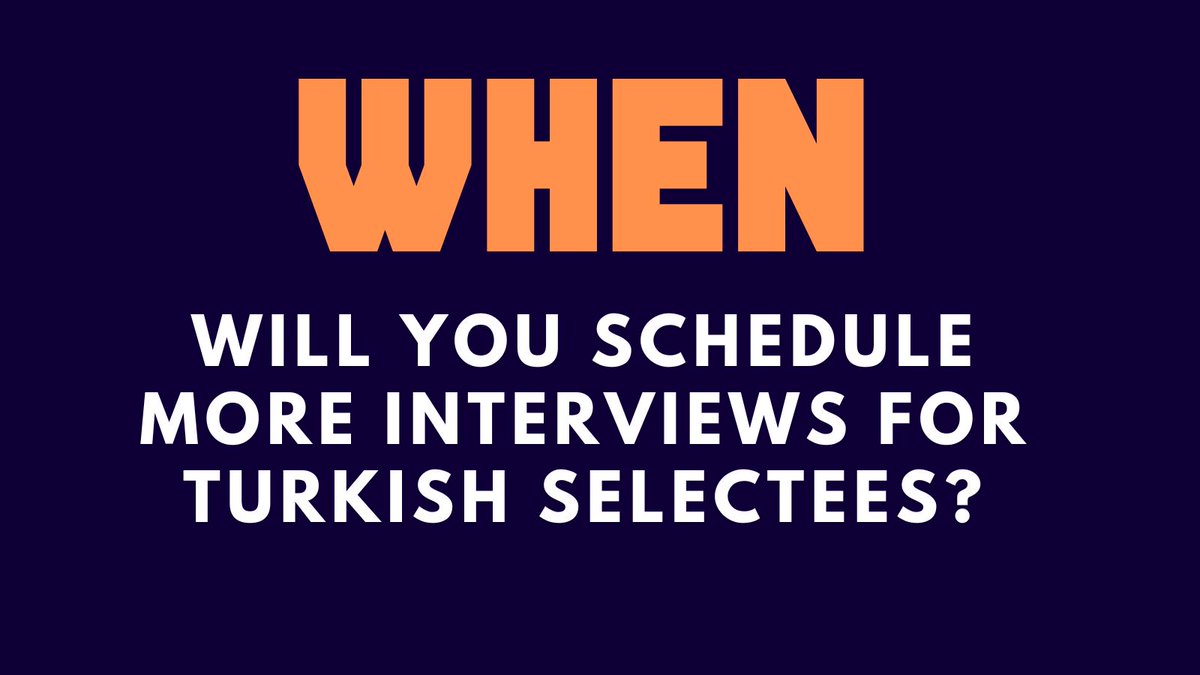 ladytubi's tweet image. Now it’s time to start scheduling interviews for all current case numbers you ignored in the past months. We deserve to complete our processes. @USEmbassyTurkey @USCIS @JeffFlake @POTUS @TravelGov

#NoMoreWaiting #scheduleourinterviews #DV2023Turkey #TurkishDVwinners #GreenCard