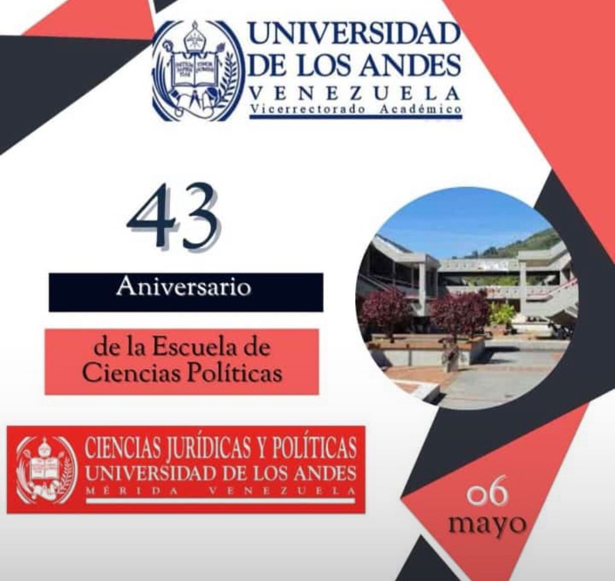 josermendozam's tweet photo. Nuestra Gran Escuela está hoy de aniversario. Por sus aulas pasaron y se han graduado hombres y mjueres de bien, grandes profesionales que le han aportado al país y a sus instituciones. Unos pocos no podrán empañar la imagen y labor de nuestra Escuela de Cs. Políticas de la ULA. https://t.co/JvBmOvupE5