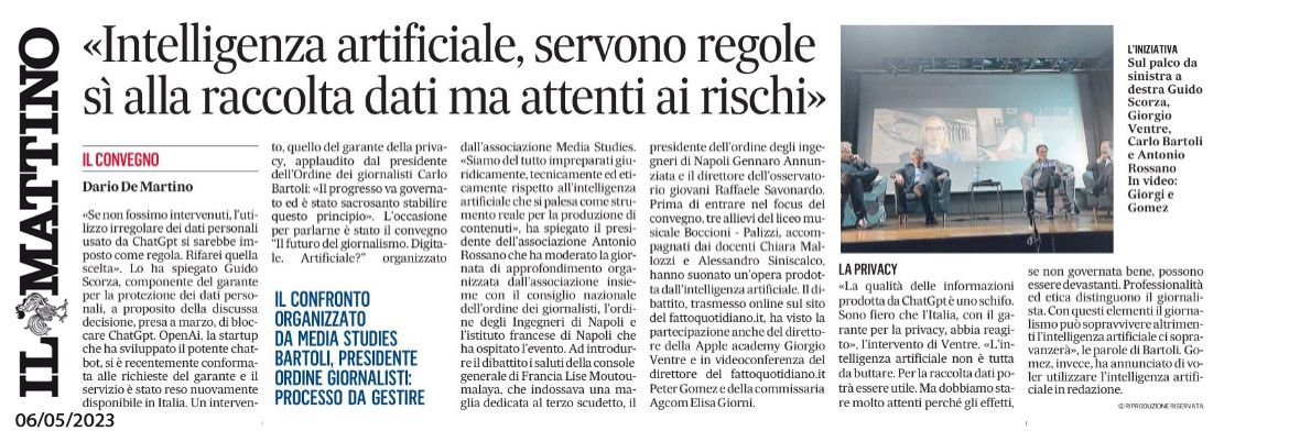 Ieri al Consulat général de France à Naples la conferenza organizzata da <a href="/MediaStudiesit/">Media Studies</a>  sul "Futuro del giornalismo".