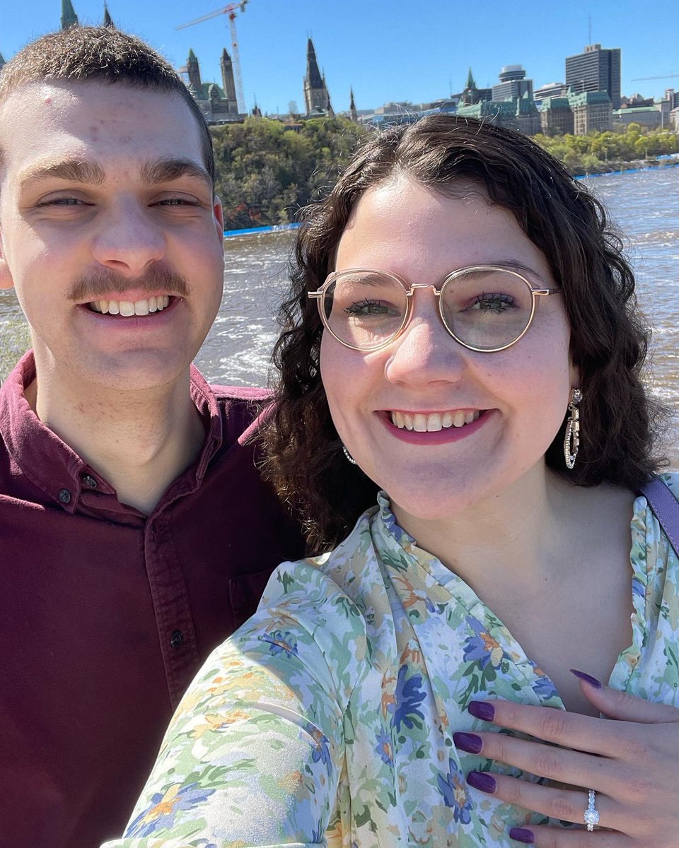 Mason and I met in Grade 10 &amp; 11 <a href="/StPeterOCSB/">St. Peter High School</a> in 2015. Today, we got engaged! 🥰💍 <a href="/OttCatholicSB/">Ottawa Catholic School Board</a>