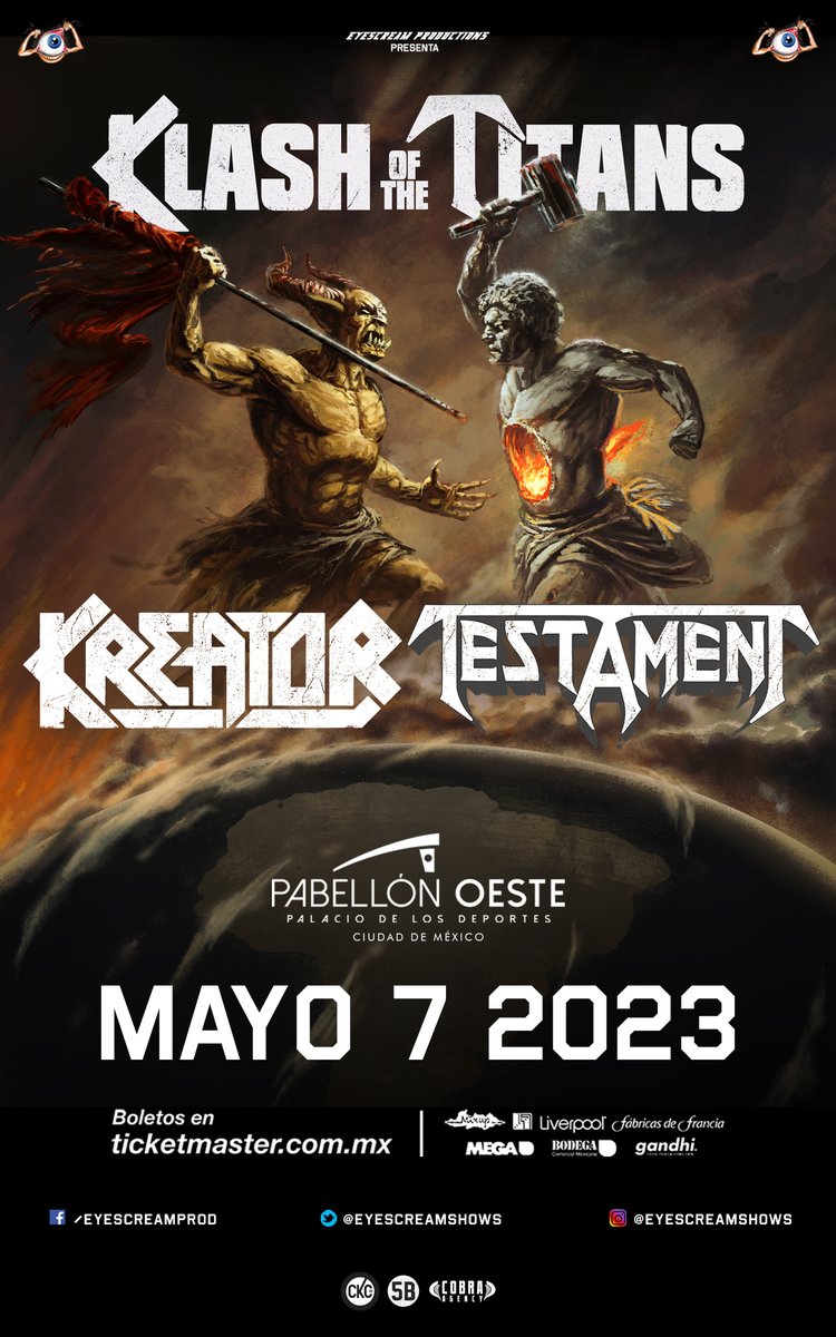themetaltower's tweet photo. Fin de semana metalero en la Ciudad de México🇲🇽, hay para los gustos, ¿A cual te lanzas?
#Kreator #Testament #Avantasia #TierraSanta #PaulDianno #Craft #BlackHate #Naastrand #SkyWolves #Zodz https://t.co/P4Dy3VDbcq