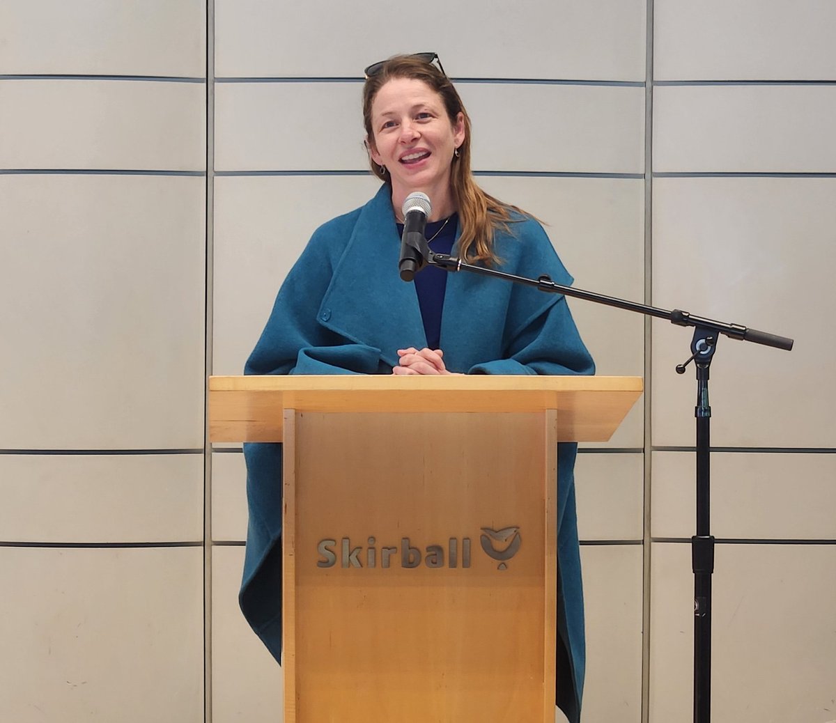 Beautiful opening from Jessie Kornberg, President and CEO of @Skirball_LA to open our end of the year luncheon. #CotsenConnect