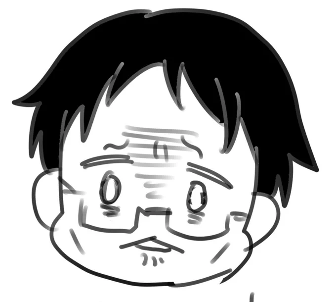 👓単体落書き。モブ伊地要素有。 サムネ使い回しです。 