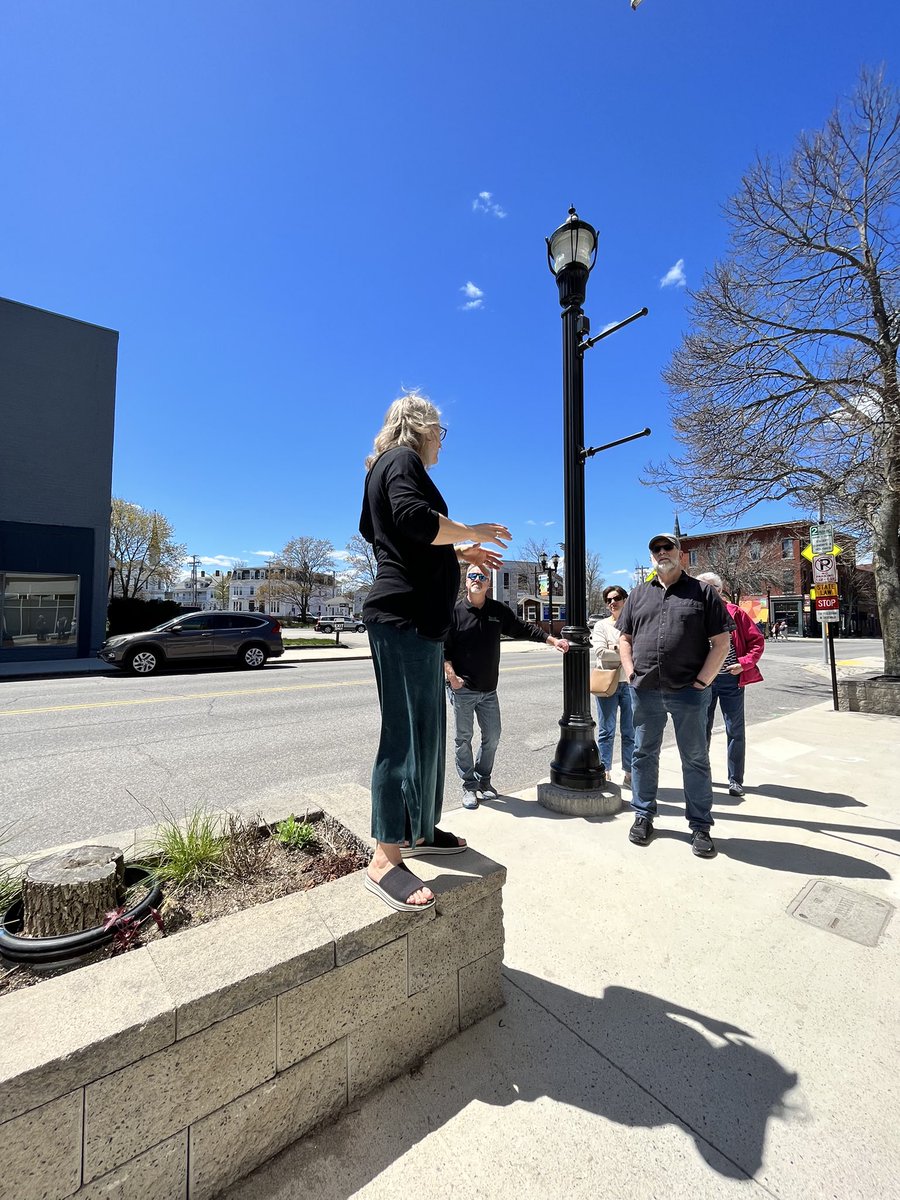 BiddmeWard7's tweet photo. Jane’s Walk in downtown Biddeford this afternoon.  Thank you Delilah from @heartbiddeford and @mainepres for organizing.  

So many great businesses in downtown @BiddMECity https://t.co/IoGDlOWkMW