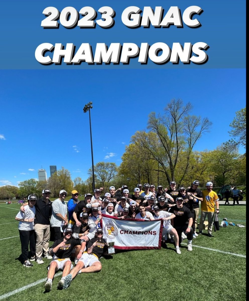 Congratulations to the Saints Men's Lacrosse Team on today's 16-8 win over the University of Saint Joseph for the GNAC title!