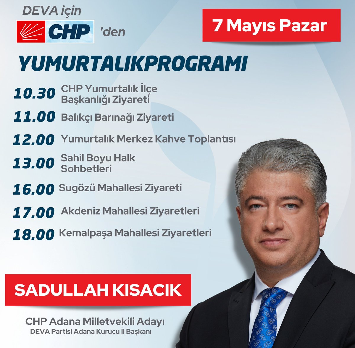 Çalışan Adana'nın Sesi Yumurtalık'ta

🗓️ 7 Mayıs Pazar (Yarın)