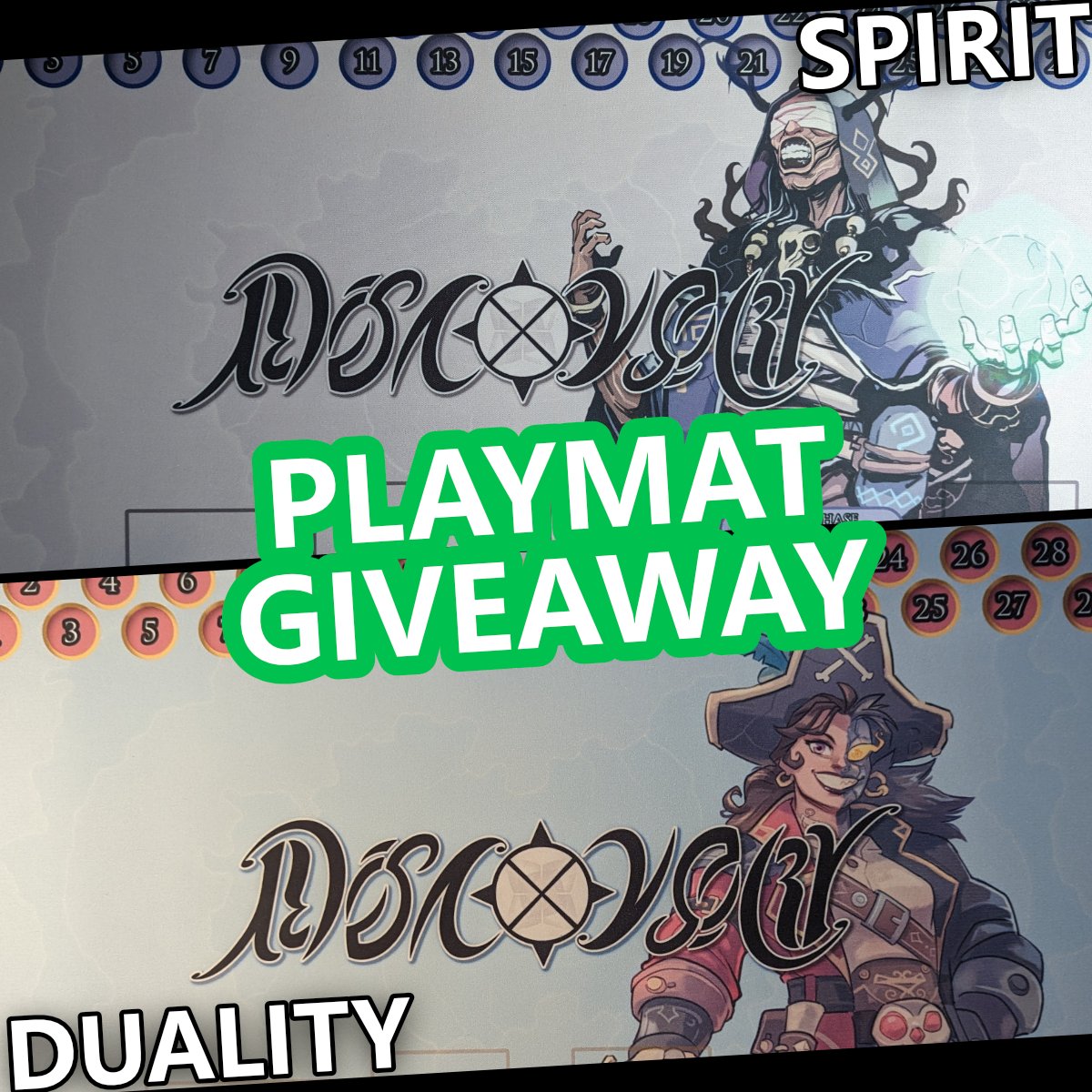 DiscoveryECG's tweet photo. GIVEAWAY TIME! #giveaway #cardgame #kickstarter #screenshotsaturday 

Discovery the Expandable Card Game is launching on Kickstarter June 2nd, and to celebrate, we're giving away two full-sized (24x14 inch) playmats!

Sign up here: https://t.co/ZYGGweNtID

Instructions below: https://t.co/AKNlbqgg4I